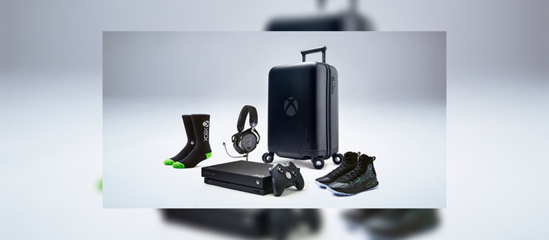 Microsoft представила бандл Xbox One X с кроссовками, чемоданом и носками
