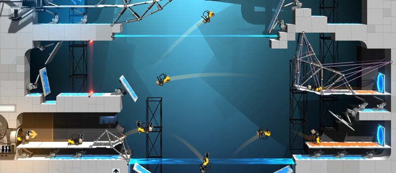 Bridge Constructor Portal — новая игра во вселенной Portal