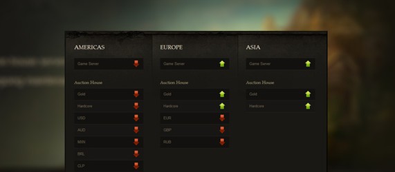 Бесплатное приложение Android для отслеживания серверов Diablo III