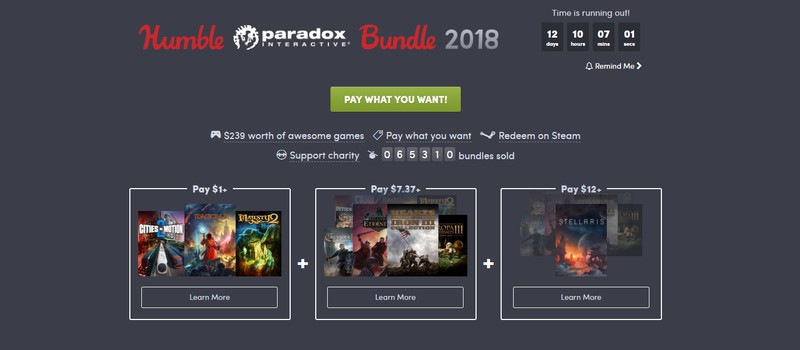 На Humble Bundle стартовал бандл от Paradox Interactive