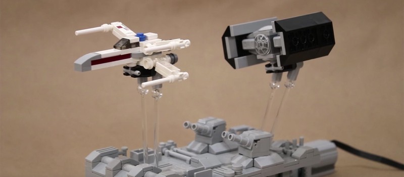 Оживленная сценка "Звездных войн" из Lego