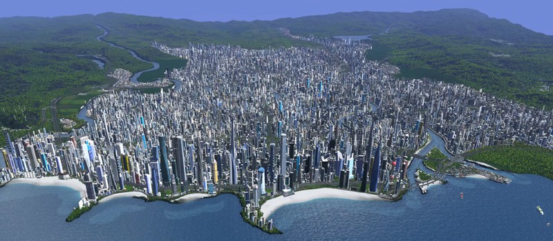 Виртуальный тур по огромному городу в Cities: Skylines