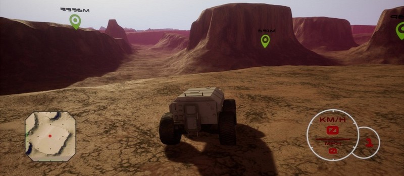 Игра Red Rover позволяет исследовать поверхности Марса