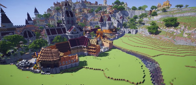 В Minecraft воссоздали Новиград из The Witcher 3