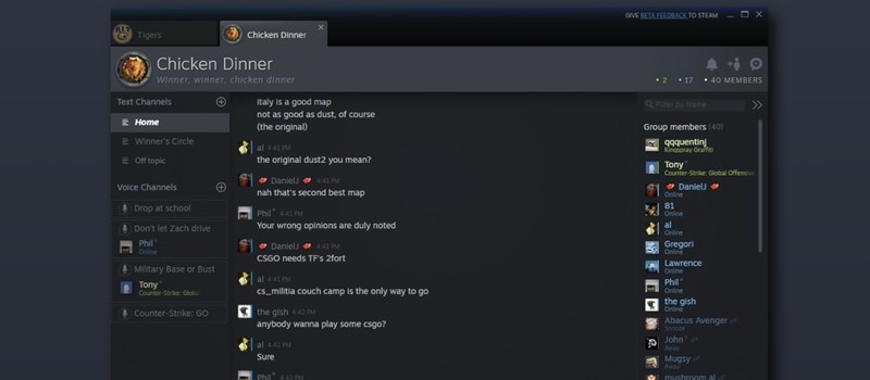 Новый чат и улучшенный список друзей теперь доступны всем пользователям Steam