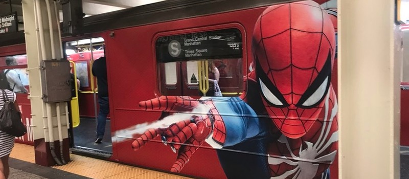 В Нью-йоркском метро запустили рекламу игры Spider-Man