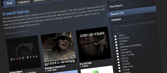 Valve анонсировали первые десять игр Steam Greenlight