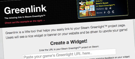 Greenlink – способ помочь проектам Steam Greenlight