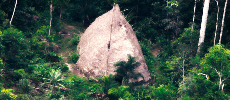 Ранее невиданное племя в Амазонке засняли на летающий дрон