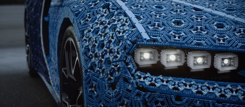 Из LEGO собрали Bugatti Chiron реальных размеров