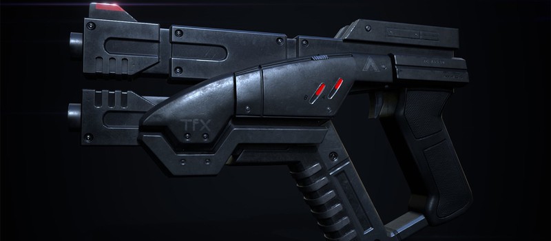 Эта копия пистолета из Mass Effect умеет складываться