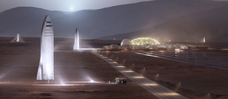 Изменённая ракета SpaceX на изображениях Илона Маска