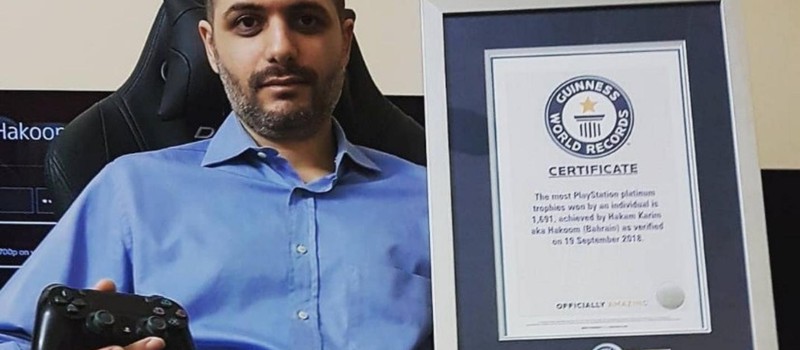 Геймер из Бахрейна установил рекорд Гиннесса по количеству выбитых "платин"