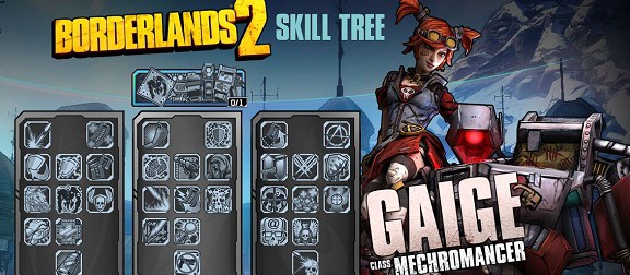 [UPD] Borderlands 2: дерево скиллов Mechromancer и новая дата выхода DLC