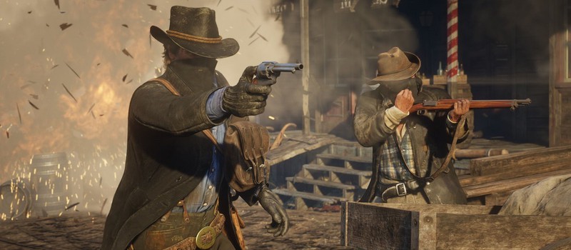 В Red Dead Redemption 2 обнаружили место, где сгорают лошади