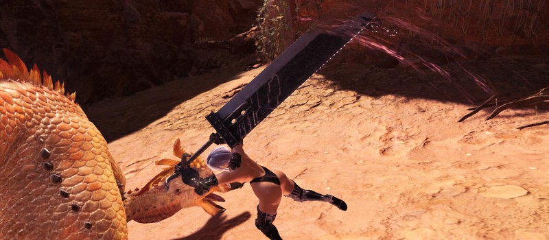 Моддеры добавили в Monster Hunter: World меч Клауда из Final Fantasy VII