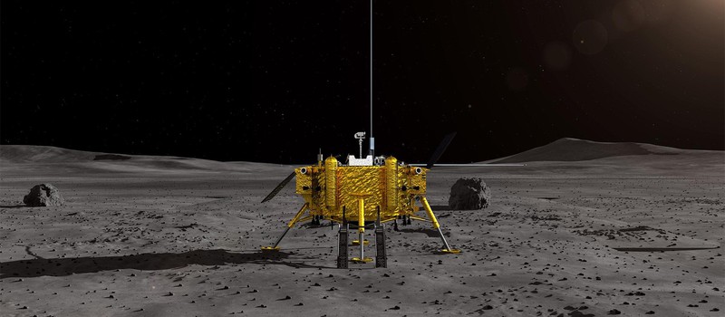Китайский аппарат сел на Луну — первое фото