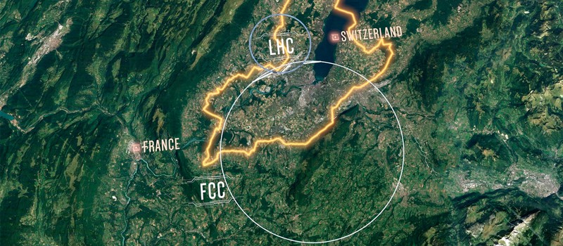 CERN представил планы на 100-километровый коллайдер