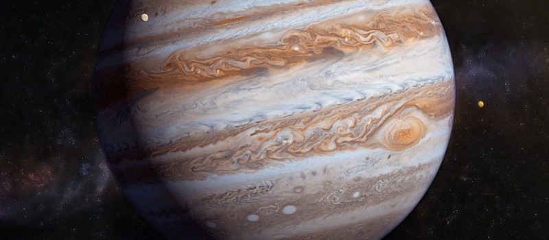 Космический аппарат Juno запечатлел несколько ураганов на Юпитере