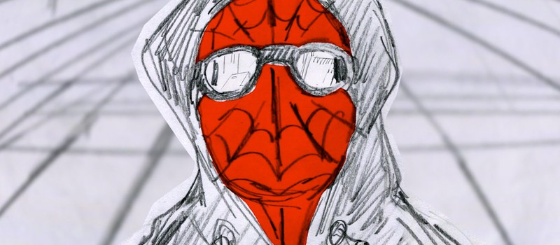 Развитие стиля "Человек-паук: Через вселенные" на раскадровках