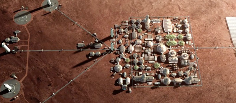 Илон Маск представляет марсианскую колонию веселым местом с открытым воздухом