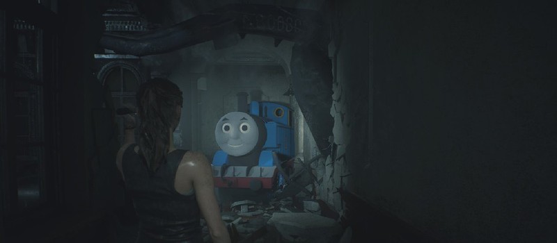 Мод Resident Evil 2 заменяет Тирана на Паровозика Томаса