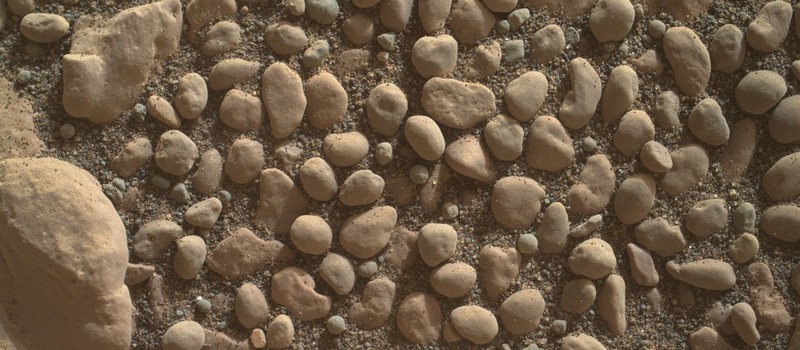 На Марсе были обнаружены камни, похожие на простую гальку
