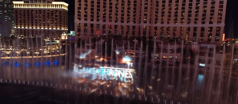 В Лас-Вегасе сделали постановку "Игры престолов" с помощью фонтанов