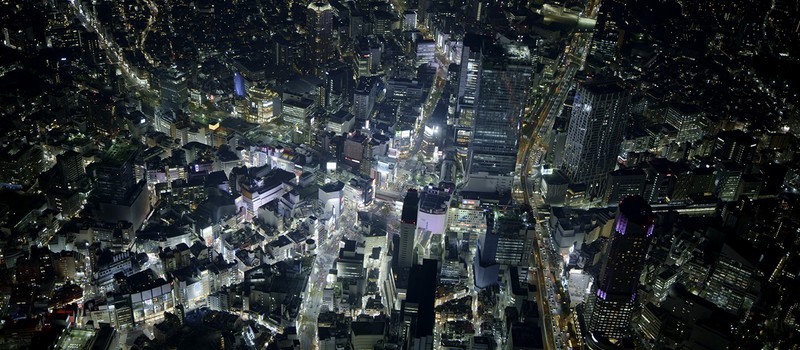 Ночная Япония с высоты в 8K-разрешении