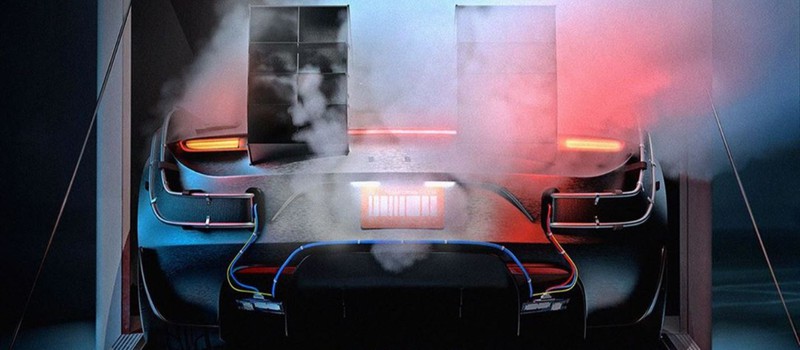 Художник нарисовал Tesla Roadster X для "Назад в будущее"