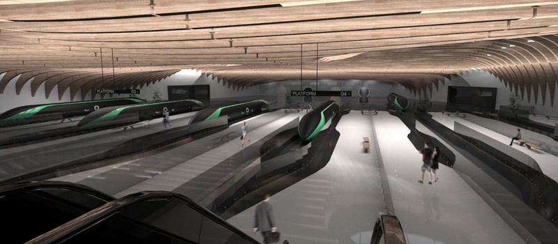 Вот так могут выглядеть будущие станции Hyperloop