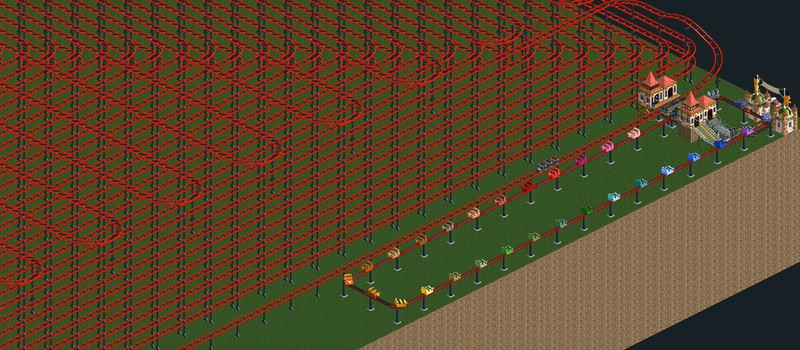 Игрок в RollerCoaster Tycoon 2 создал аттракцион, поездка на котором занимает 45 лет