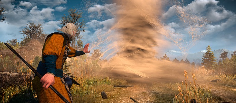 Этот мод The Witcher 3 позволяет кастовать торнадо и вызывать големов