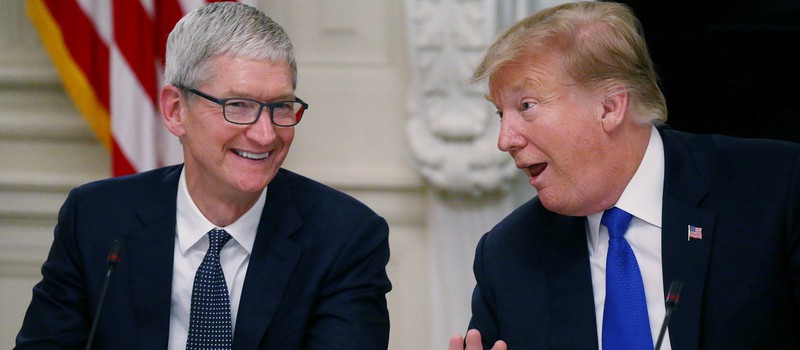 Глава Apple убедил Трампа пересмотреть вопрос о торговой войне с Китаем