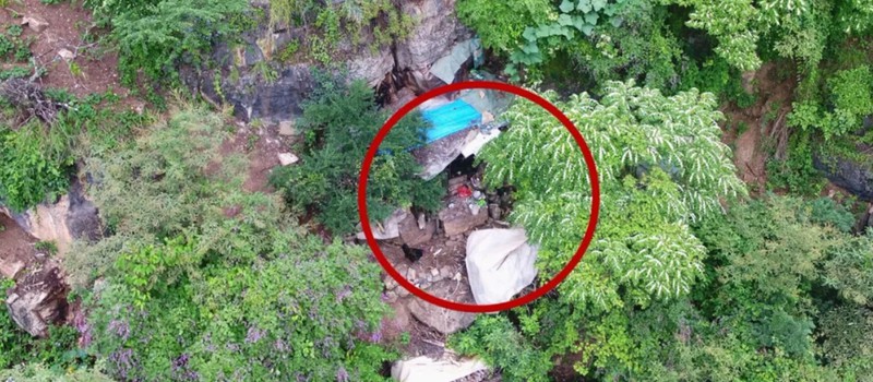 Китайская полиция при помощи дрона нашла преступника, скрывающегося в пещере 17 лет