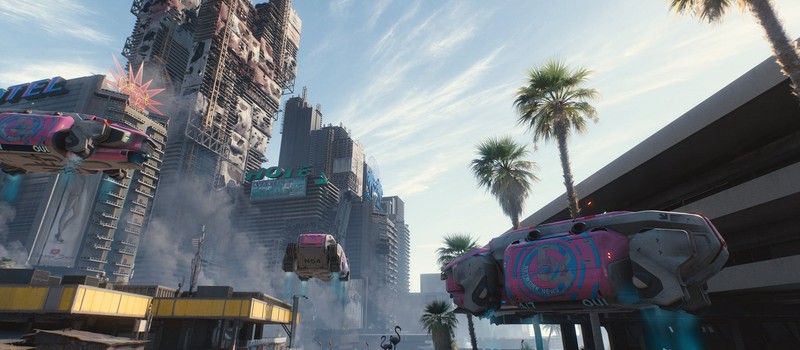 Новый 4K-скриншот Cyberpunk 2077 демонстрирует величественность зданий