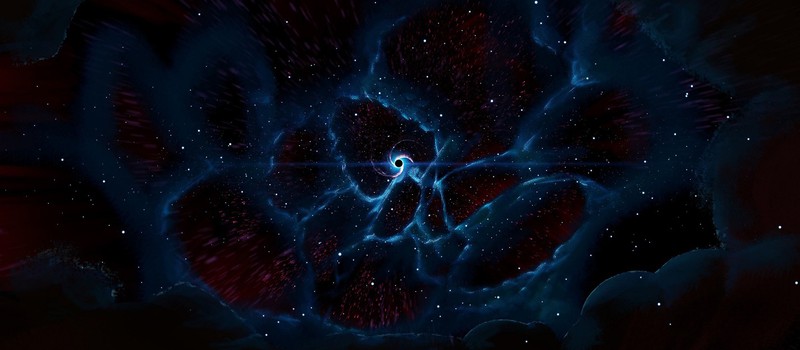 Посмотрите на первое изображение "космической паутины", объединяющей галактики