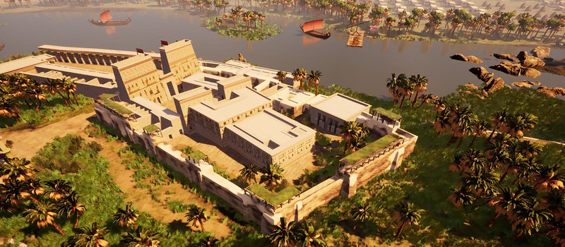Строительство древнеегипетского города в геймплее Builders Of Egypt
