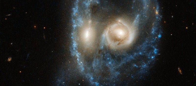 Телескоп "Хаббл" заснял столкновение двух галактик
