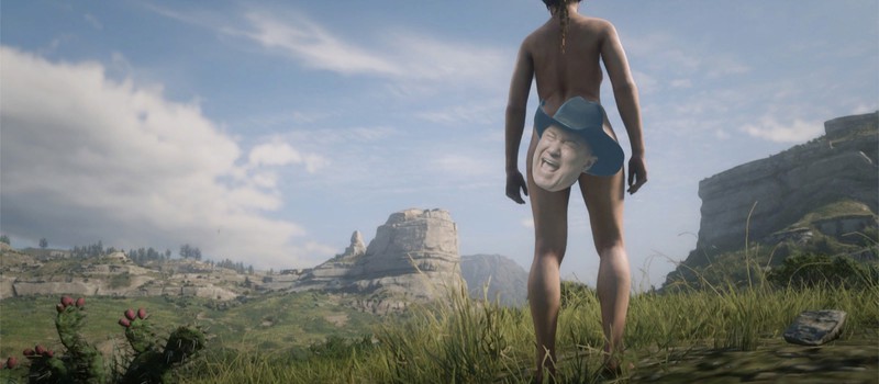 В Red Dead Redemption 2 на PC уже можно играть за голую даму