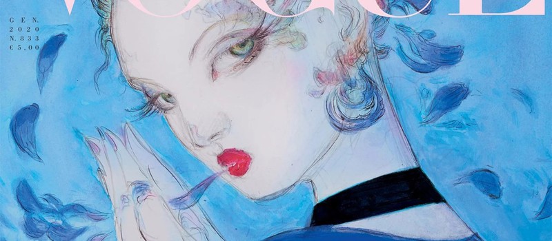 Иллюстратор серии Final Fantasy изобразил новую обложку журнала Vogue