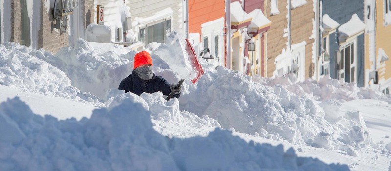 В Канаде выпало рекордное количество снега за последние 20 лет