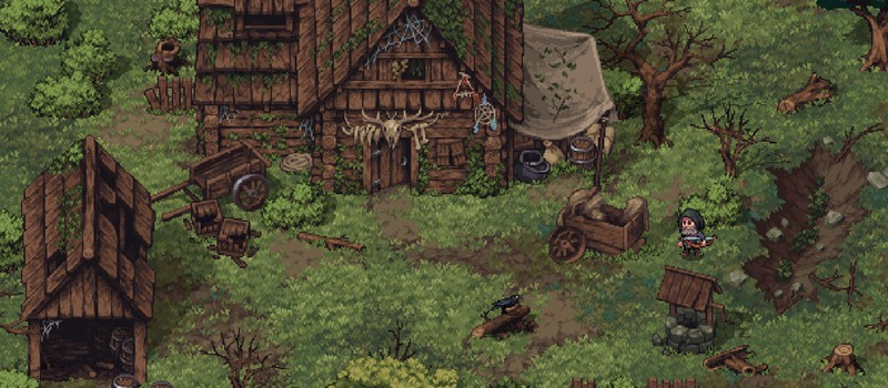 Мрачный пиксельный фэнтезийный мир и сражения с врагами в релизном трейлере RPG Stoneshard