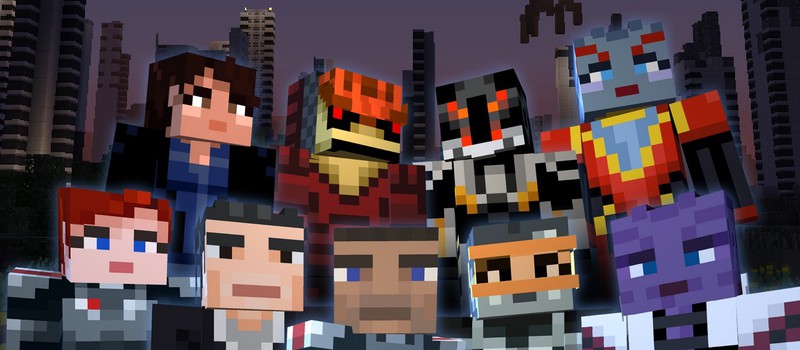 Шепард, Лиара, Гаррус и другие в тематическом паке Mass Effect для Minecraft