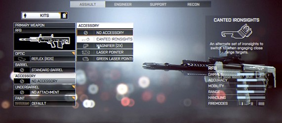Видео кастомизации оружия Battlefield 4