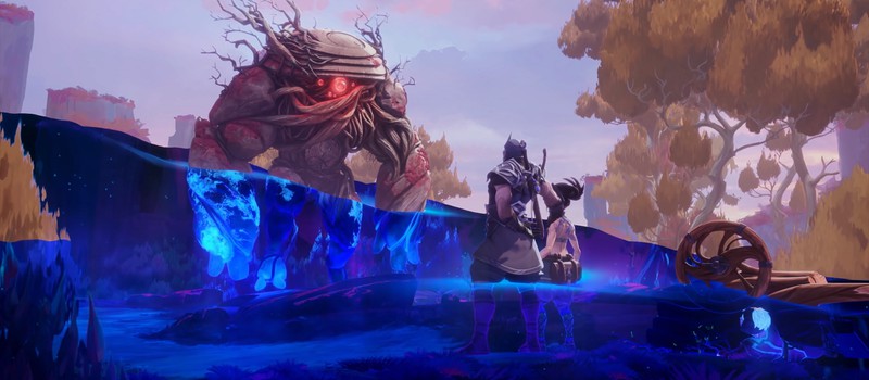 Шен и Акали против древесного стража в сюжетном ролике Legends of Runeterra