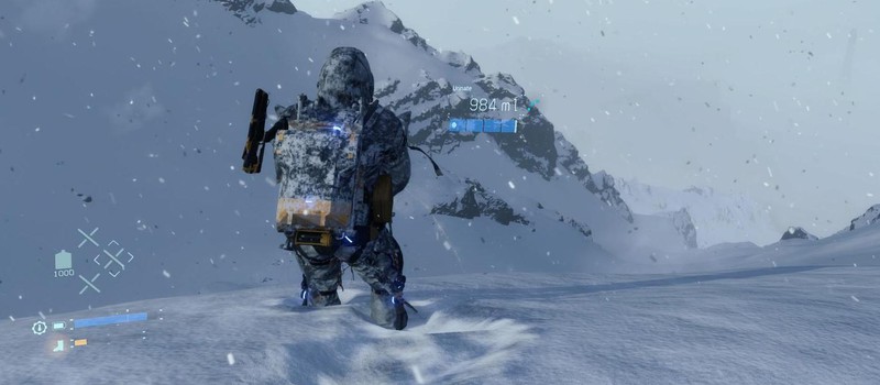 Игрок Death Stranding написал свое имя на снегу мочой