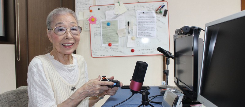 90-летняя бабуля из Японии стала самым старым видеоигровым ютубером в мире
