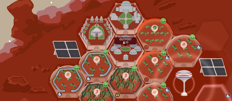 В Steam доступна бесплатная стратегия Red Planet Farming про фермерство на Марсе