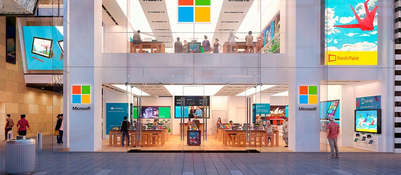 Microsoft закрывает почти все физические магазины